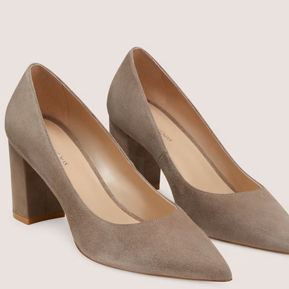 Stuart Weitzman block heel pump. Worn once.